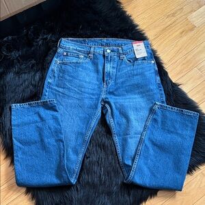 Levi's Men's 505 Regular Straight Leg Blue Jeans W 32 L 32
